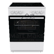 Плита электрическая Gorenje GEC6A11WG белый, конфорок 4 шт, духовка 65 л, 60 см x 85 см x 60 см
