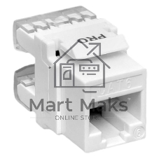 Модуль Keystone TERACOM PRO Cat.6 RJ-45 неэкранированный 110 IDC 180 градусов белый