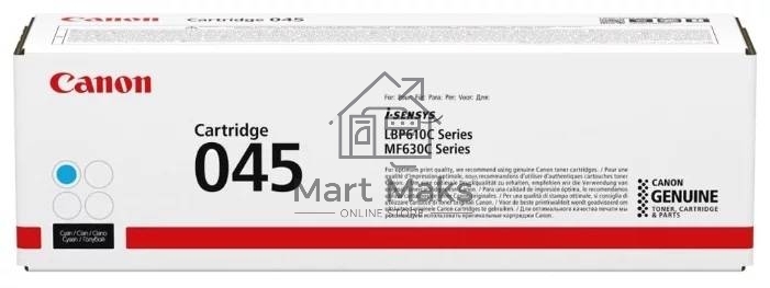 Картридж лазерный Canon 045C голубой, 1300 стр., для i-SENSYS MF631/633/635, LBP611