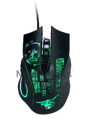 Мышь проводная Qumo Gremlin M37 черный, 3200 dpi, USB, кнопки - 6