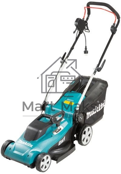 Газонокосилка Makita ELM3720 1400Вт,37см,3уровн,20\55мм,40л,10.2кг,кор,пластик,2Cut,инд заполнения