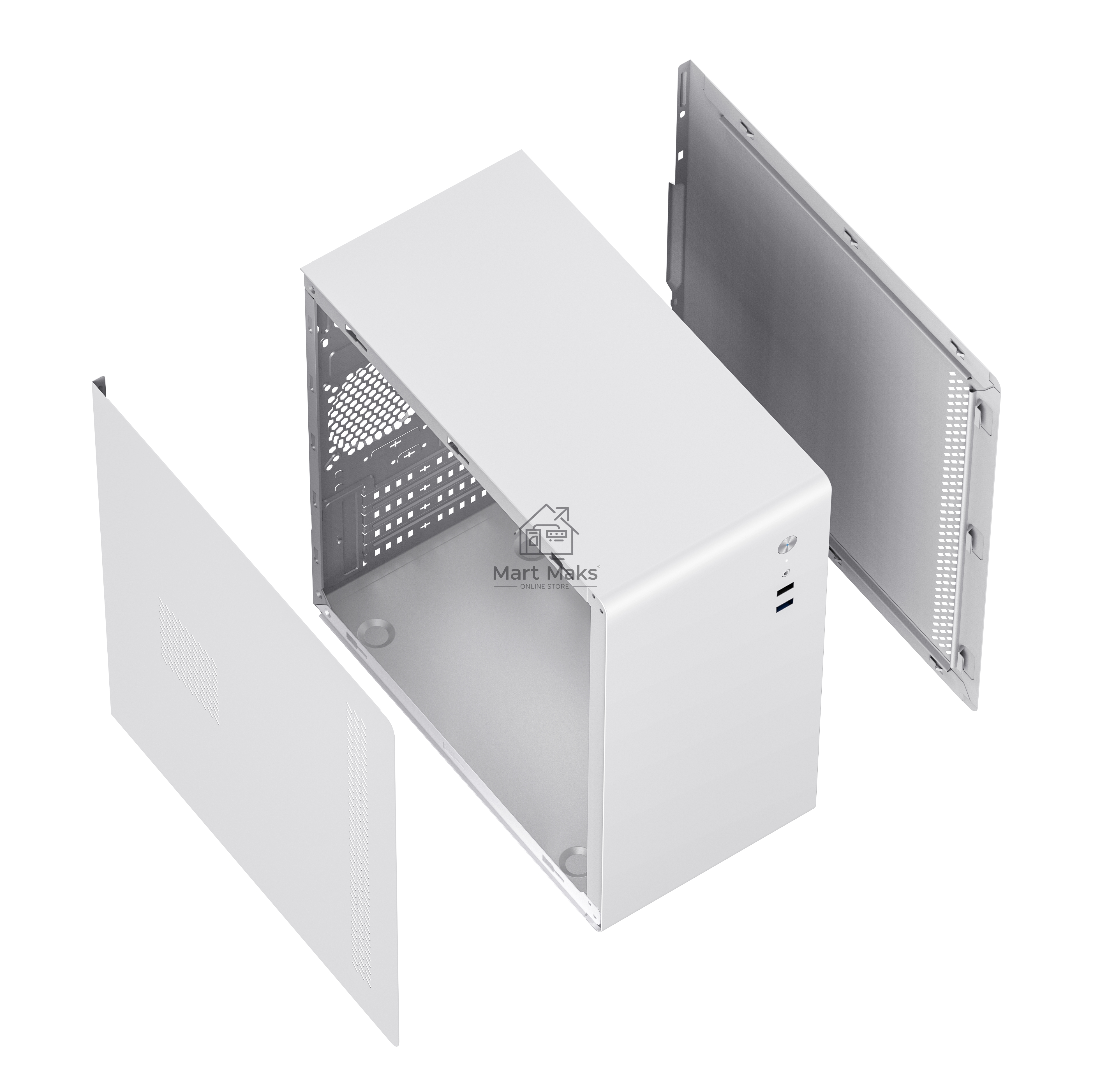 Компьютерный корпус с блоком питания 450Вт./ Case Foxline FL-719W-FZ450R-U31, mATX case, белый, w/PSU 450W 12cm, w/1xUSB2.0, w/1xUSB3.0, w/1xCombo Audio, w/pwr cord, w/o FAN