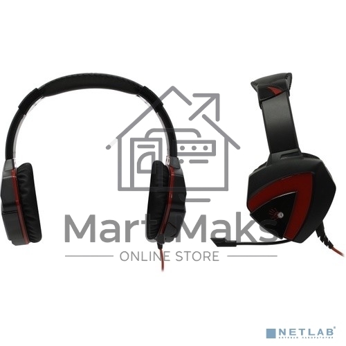 Гарнитура A4Tech Bloody G500 черный/красный (1.5 м) микрофон