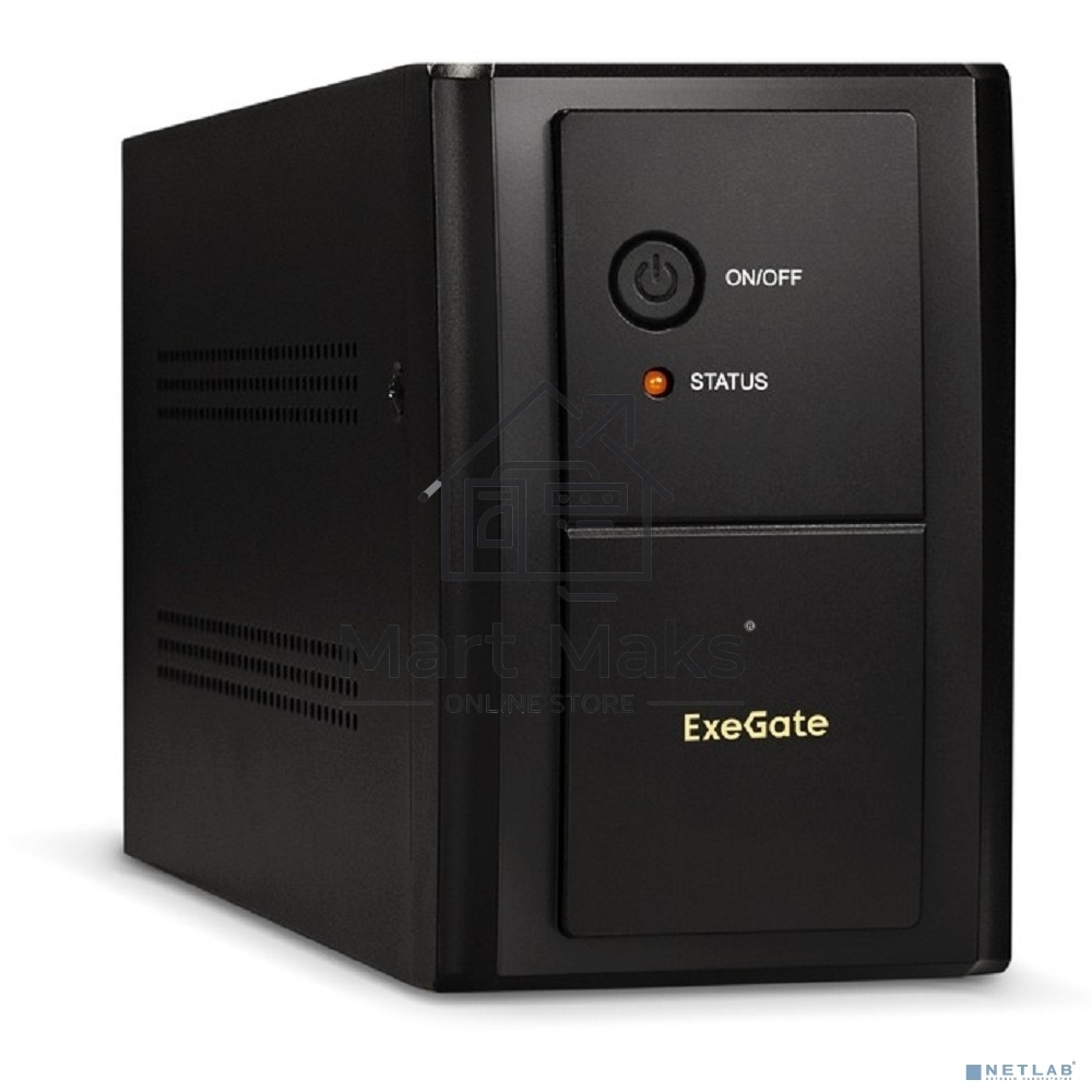 Источник бесперебойного питания ExeGate EX292612RUS SpecialPro UNB-2200.LED.AVR.4C13.RJ.USB <2200VA/1300W, LED, AVR,4*C13, RJ45/11,USB, металлический корпус, Black>