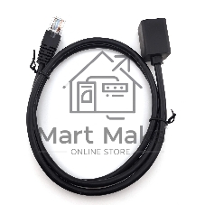 Патч-корд Buro BU-C5EXTND-1M-B UTP cat5E solid 1м черный RJ-45 (m)-RJ-45 (f)