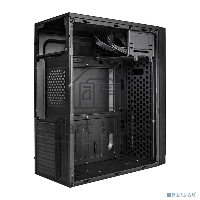 Компьютерный корпус Miditower ExeGate AA-442U2-AA350 (ATX, AA350 8 см, 1*USB+2*USB3.0, аудио, черный)