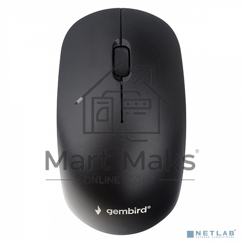 Мышь беспроводная Gembird MUSW-435 черный, 1600 dpi, радиоканал, USB, кнопки - 3
