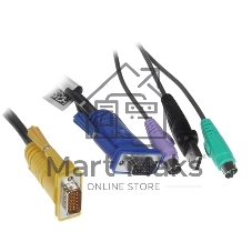 Кабель ATEN USB-PS/2 HYBRID CABLE.; 3M*2L-5303UP