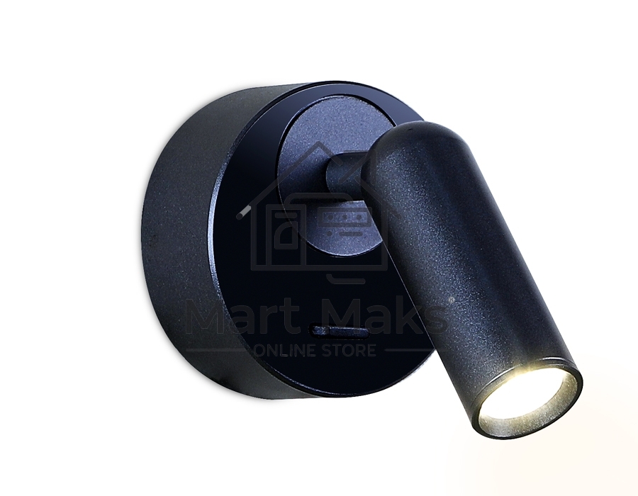 Настенный поворотный светодиодный светильник Ambrella light FW281 SBB синий космос/песок LED 4200K 3W 70*70*65