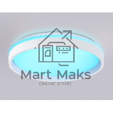 Светодиодный светильник RGB Ambrella light FZ607 WH/GD белый/золото IP20 66W 3000K-6500K+RGB D490*85 (ПДУ ИК)