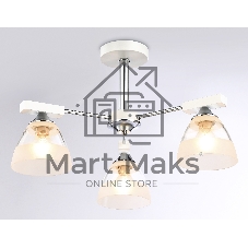 Светильник Ambrella light TR9091/3 WH/CH белый/хром E27*3 max 40W D570*270