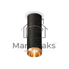 Светильник Ambrella Light XS6323062 SBK/PYG черный песок/золото желтое полированное MR16 GU5.3 (C6302, A2062, C6323, N6134)