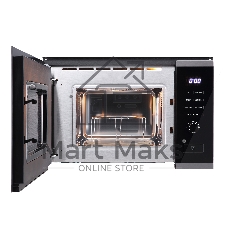 Встраиваемая микроволновая печь Korting KMI 820 GNBX черный, 20 л, 800 Вт, переключатели - сенсор