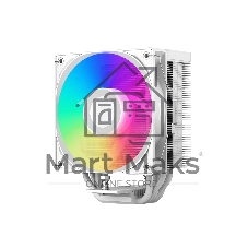 Кулер для процессора PCcooler RT500 TC ARGB, белый, 120 мм, алюминий/медь, 500-2200 об/мин, 34.9 дБ, 4 pin PWM, 240 Вт, высота 152 мм