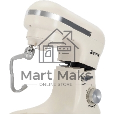 Миксер Vitek VT-PM0110 кремовый, стационарный, 1500 Вт, 4.5 л, 8 скоростей
