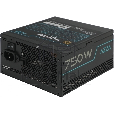 Блок питания Azza PSAZ-750G, 750Вт, 80 PLUS Gold, 120мм, модульный, черный