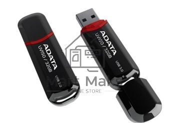 Флешка USB ADATA UV150 (AUV150-32G-RBK), 32Gb, USB 3.0, R/W 100/30, черный