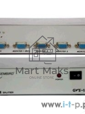 Разветвитель GVS124 Разветвитель сигнала VGA на 4 монитора (Gembird/Cablexpert)
