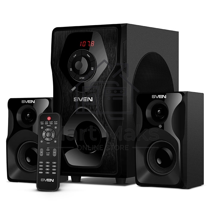 Акустическая система SVEN AC MS-2055, черный (55Вт, FM-тюнер, USB/SD, дисплей, ПДУ, Bluetooth)