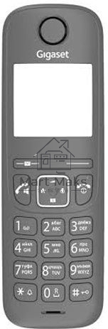Дополнительная трубка Dect Gigaset AS690HX черный для AS690