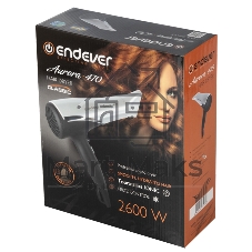 Фен Endever Aurora 470, 2600 Вт, 2 режима мощ., 2 скорости, Режим 
