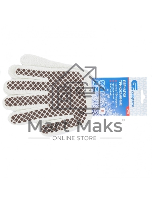 Перчатки трикотажные, рисунок ПВХ гель 