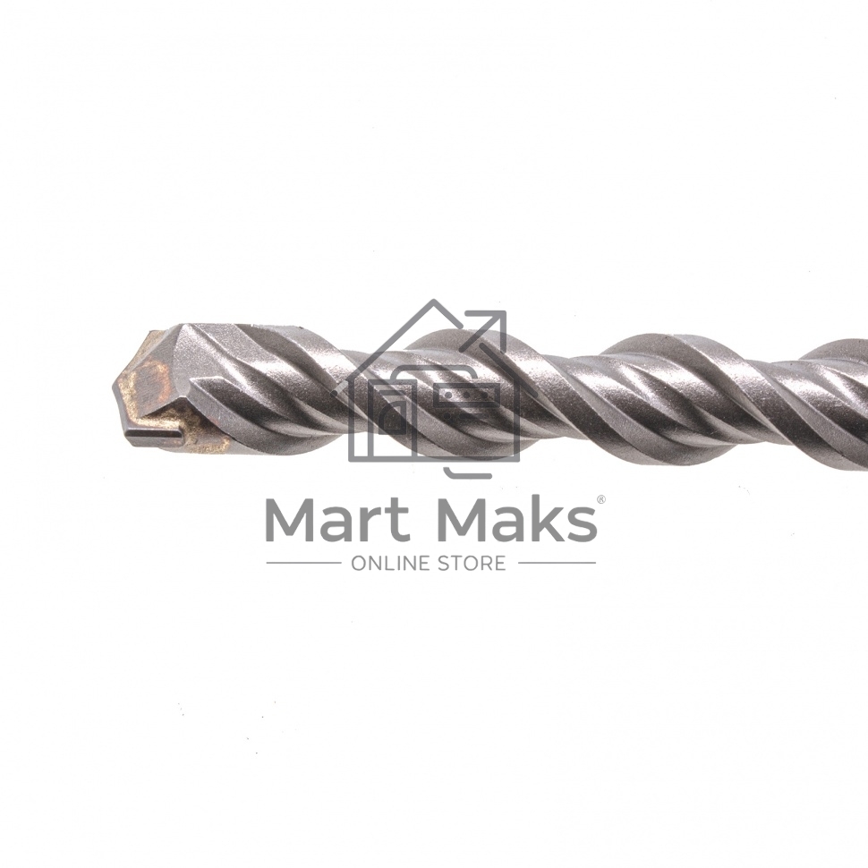 Бур по бетону, двойная спираль, Cobalt W-tip, 14x310 мм, SDS PLUS Denzel