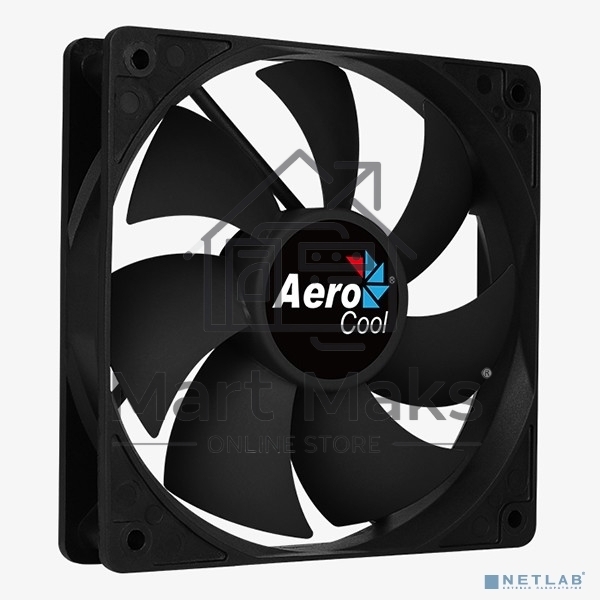 Вентилятор для корпуса Aerocool/Formula Force 12 PWM черный, 120 мм, 1500 об/мин, 27.5 дБ, 4 pin