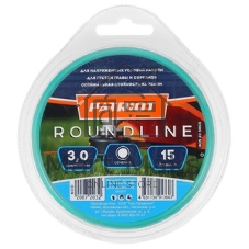Леска для триммеров PATRIOT Roundline D 3,0мм L 15м круглая, желтая 300-15-1
