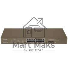 Коммутатор IP-COM G1120P-16-150W, 16×1 Гбит/с PoE + 2×1 Гбит/с + 2×1 Гбит/с SFP, неуправляемый