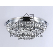 Светильник Ambrella light TR5029 CH/CL хром/прозрачный 3000K/4200K/6400K 81W D600*207 (Без ПДУ)