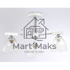 Светильник Ambrella light TR9091/3 WH/CH белый/хром E27*3 max 40W D570*270