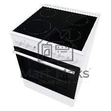 Плита электрическая Gorenje GEC6A11WG белый, конфорок 4 шт, духовка 65 л, 60 см x 85 см x 60 см