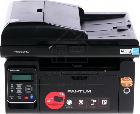 МФУ лазерный Pantum M6550NW, A4, ч/б, печ. до 22 стр/мин., скан. до 22 стр/мин., 1200x1200dpi, USB, RJ-45, Wi-Fi