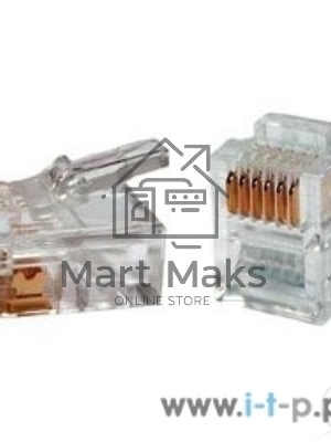 Вилка телефонная Cablexpert MP-6p6c, контакты 3m