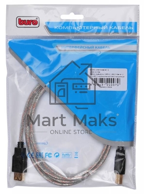 Кабель Buro USB2.0-AM-AF-S A(m)/a(f)