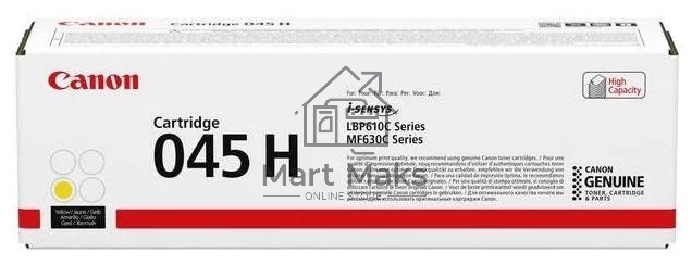Картридж лазерный Canon 045Y H желтый, 2200 стр., для i-SENSYS MF631/633/635, LBP611