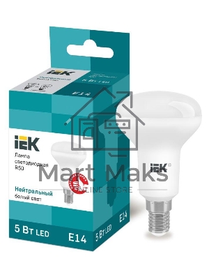 Лампа cветодиодная Iek LLE-R50-5-230-40-E14 ECO R50 рефлектор 5Вт 230В 4000К E14 IEK