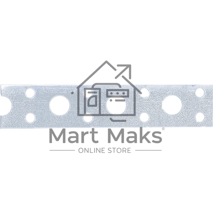 Лента перфорированная вентиляц. прямая, 0,55 мм, LP V, 1,7 см х 25 м, цинк, Россия Сибртех