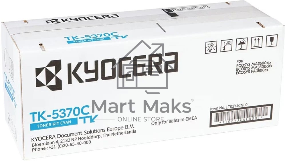 Картридж лазерный Kyocera TK-5370C 1T02YJCNL0 голубой (5000стр.) для Kyocera PA3500cx/MA3500cix/MA3500cifx