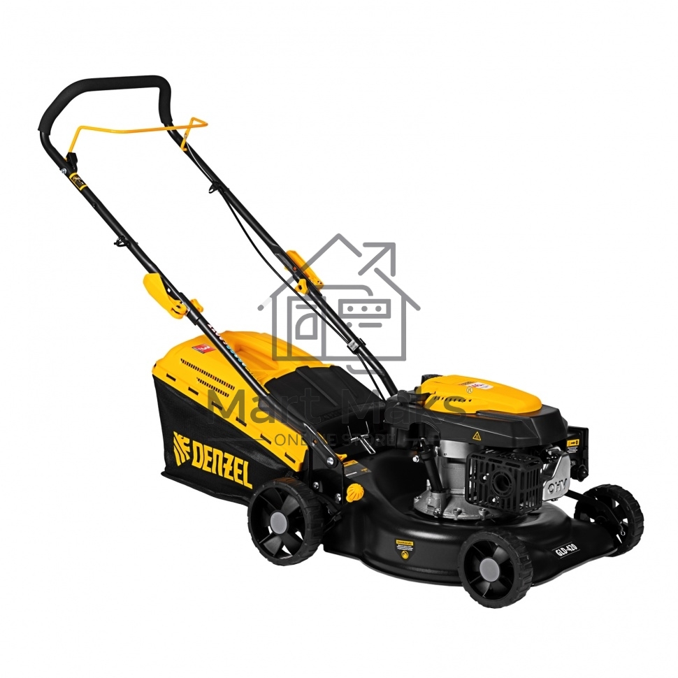 Газонокосилка бензиновая Denzel GLD-420, 146 см3,шир 42 см,40 л 58805