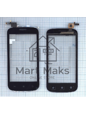 Сенсорное стекло (тачскрин) для Lenovo A760 черное