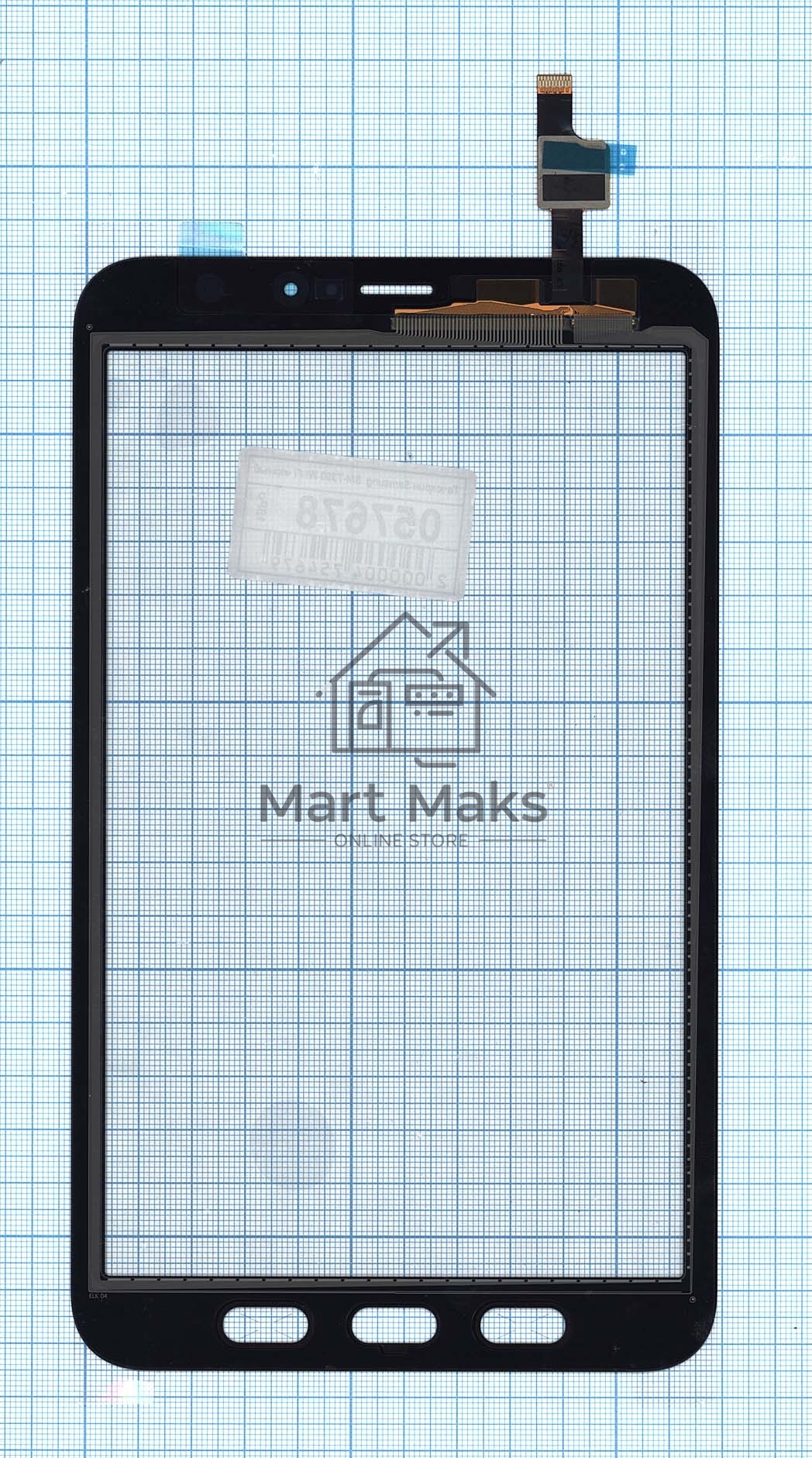 Сенсорное стекло (тачскрин) для Samsung Galaxy Tab Active 2 SM-T390 Wi-Fi, черное