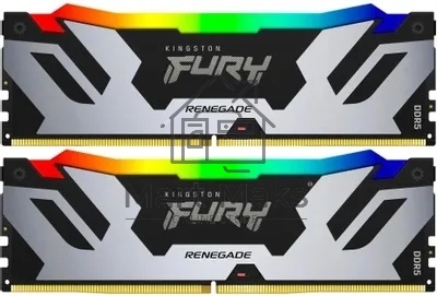 Оперативная память Kingston Fury Beast, DDR5, 32GB (2x16GB), 6400MHz, CL32, DIMM, с радиатором, черный