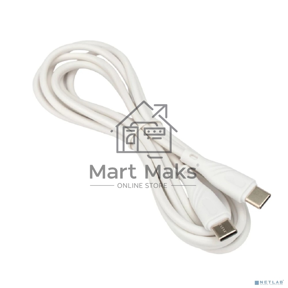 Кабель USB2.0 Cablexpert CCB-USB2-CMCMO1-2MW, TypeC/TypeC, Classic 0.1, 3A, 60Вт, PD/QC3.0, медь, 2м, белый, коробка