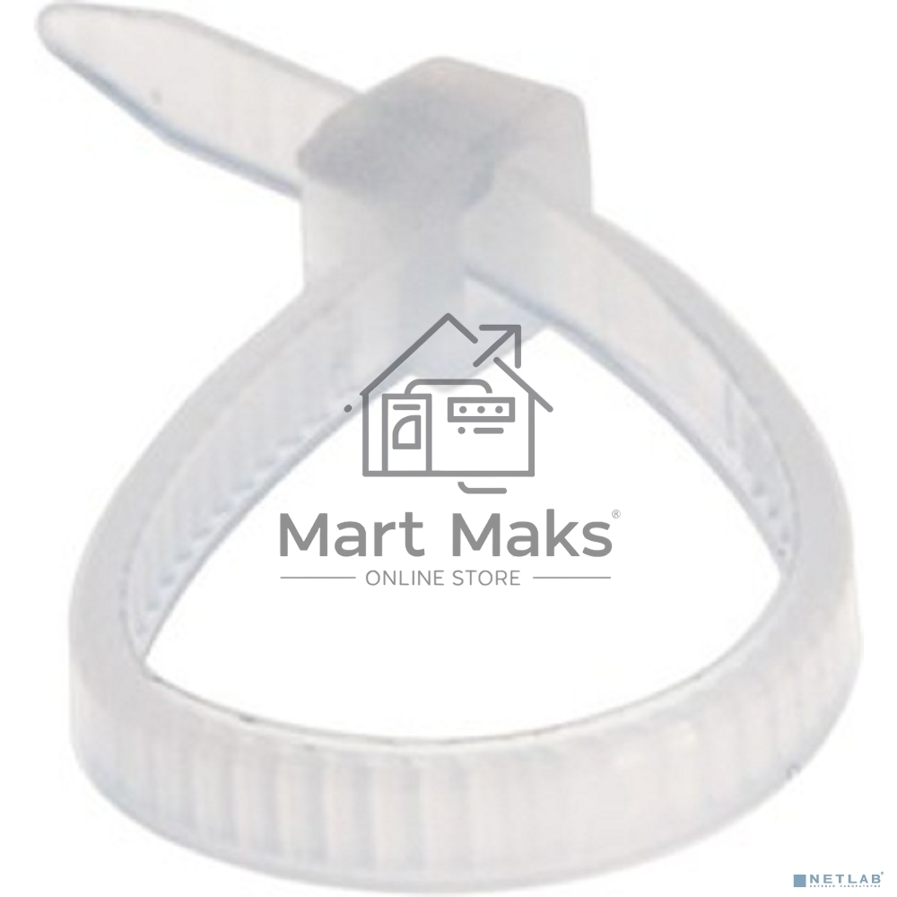 Хомут-стяжка кабельная нейлоновая Rexant 100 x3,6 мм, белая, упаковка 100 шт.