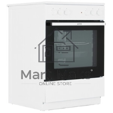 Плита электрическая Gorenje GEC6A11WG белый, конфорок 4 шт, духовка 65 л, 60 см x 85 см x 60 см