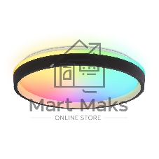 Светодиодный светильник RGB Ambrella light FZ610 BK/GD черный/золото IP20 66W 3000K-6500K+RGB D490*85 (ПДУ ИК)