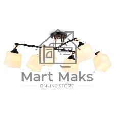 Светильник Ambrella light TR303089/6 BK/FGD/FR черный/золото/белый матовый E27/6 max 40W 800*580*250