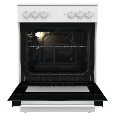 Плита электрическая Gorenje GEC6A11WG белый, конфорок 4 шт, духовка 65 л, 60 см x 85 см x 60 см